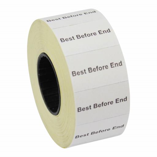 CT7 Best Before End 26x16mm Price Gun Labels