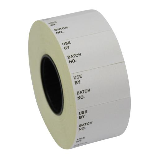 CT7 Use By / Batch No 26x16mm Price Gun Labels