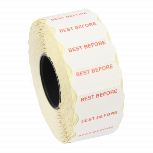 CT4 Best Before 26mm x 12mm Price Gun Labels